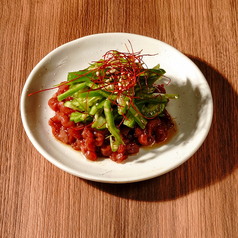 桜肉の生青椒肉絲