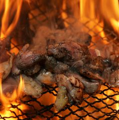 竹乃屋名物！国産赤鶏もも焼き