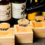毎月ラインナップが変わる厳選日本酒！焼き鳥と相性抜群の銘柄を豊富にご用意しております!!