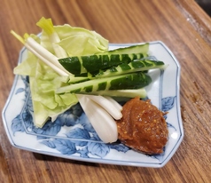 新鮮野菜の辛味噌ディップ