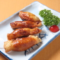 料理メニュー写真 鶏皮餃子揚げ