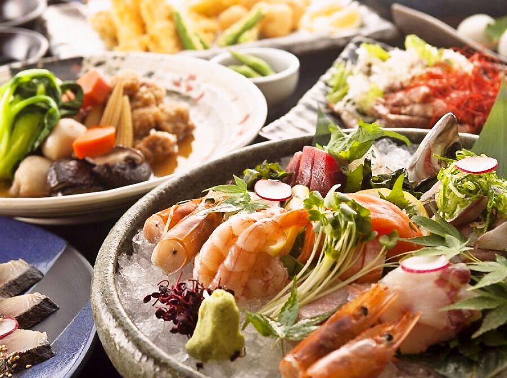 贅沢すぎる…お造り5種、そしてぶりしゃぶまで！【飲み放題付ぶりしゃぶコース】が4980円でご用意！