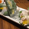 料理メニュー写真&nbsp;スモークサーモンの生春巻