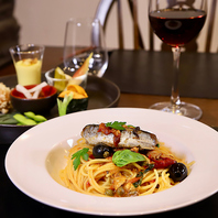 食材にもこだわるイタリアン