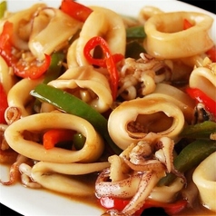 【タイ】イカのオイスター炒め