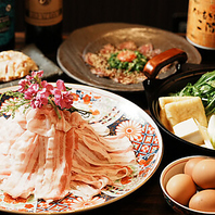 【お鍋のこだわり】コースでは4種類の選べるお鍋を！