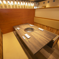 服の臭いは気にしない！無煙ロースターを完備してます♪