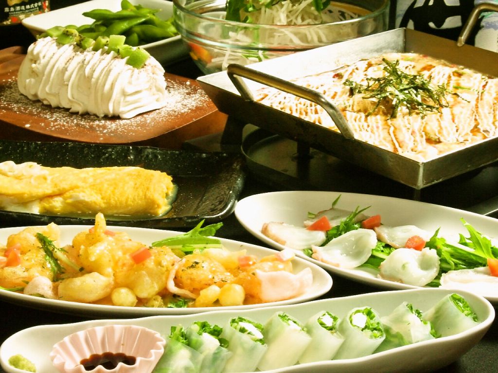 宴会コースの一例です★飲み放題付きコースは2980円よりご用意しております。