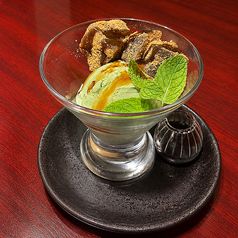 抹茶アイス&わらび餅