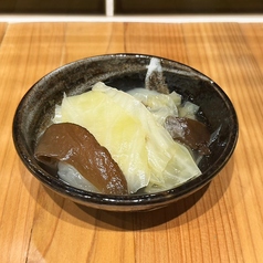 生きくらげとキャベツのお浸し