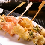 刺身や魚しゃぶはもちろん、魚串の天ぷらもお楽しみ頂けます◎