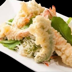 アボカドとエビの天ぷら