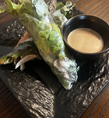 豚しゃぶとシャキシャキ野菜の生春巻き
