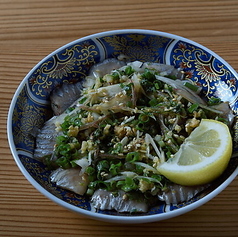 道産にしんの薬味パッチョ