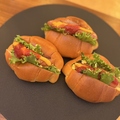 料理メニュー写真&nbsp;ミニホットドッグ3個