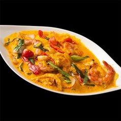 【タイ】シーフードカレー炒め