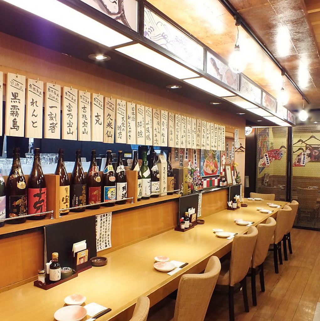 当店自慢のカウンター席！お1人様大歓迎♪