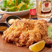 名物『清流若どり 骨付モモ一本グローブ揚げ』