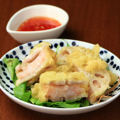 海老と蓮根の挟み揚げ