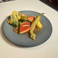 お勧め鮮魚と夏野菜のフリット