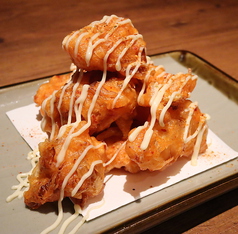 キムチの天ぷらマヨネーズ