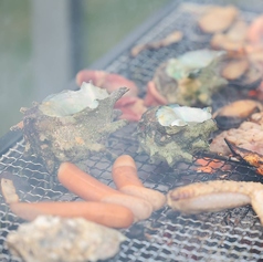 海を望むながらBBQ最高！