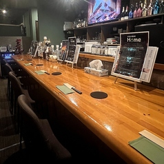 １名様から楽しめるカウンター席です！会話をしながらゆっくりしたい方におすすめです！