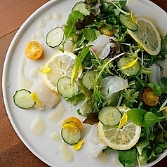 本日鮮魚のマリネと葉野菜のサラダ～自家製柚子ドレッシング～