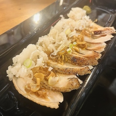 親鶏の叩き葱ポン酢