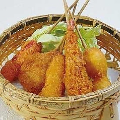 串カツ盛り合せ(5串)