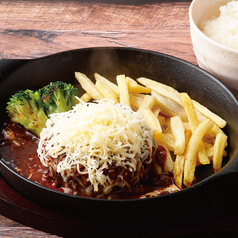 チーズデミグラスハンバーグ