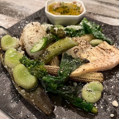 季節野菜の彩りグリル焼き