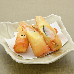 海老とチーズの春巻