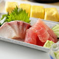 料理メニュー写真&nbsp;カンパチ刺まぐろ刺 盛合せ