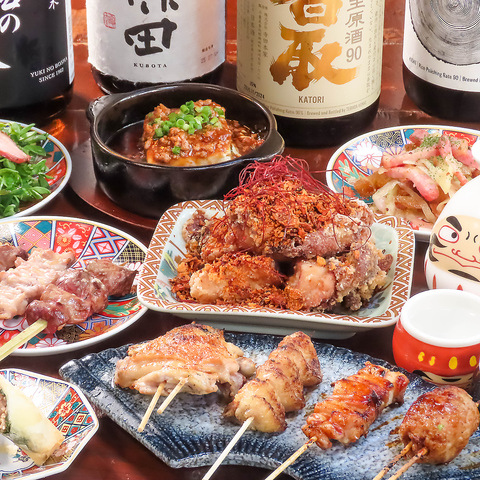 店主が仕入れにこだわり、鮮度や質の良い鶏肉を使用した焼串が自慢の和風創作居酒屋！