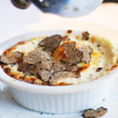 BRIANZAスペシャリテ！フレッシュトリュフと半熟卵のオーブン焼き