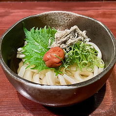 梅とろろ昆布うどん