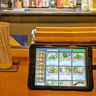 ご注文はタブレットで簡単スムーズに◎