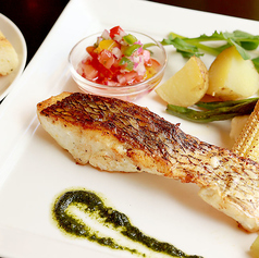 真鯛の香草グリル（ライスor手作りフォカッチャ）