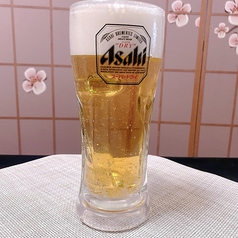 生ビールは、アサヒスーパードライ♪