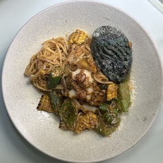 活け鮑(あわび)のトラパネーゼ 夏野菜と共に