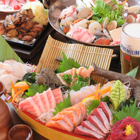 豪華船盛りが味わえる各コースをご用意◎3500円(税込)～