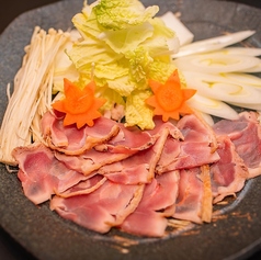 地鶏のすき焼きしゃぶしゃぶ鍋