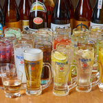 2時間単品飲み放題から、朝までゆっくり楽しめる最大6時間の夜更かし飲み放題プランも◎