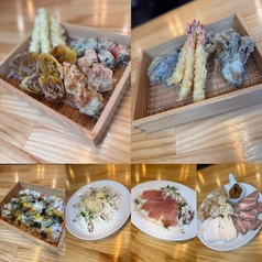 天ぷらとワイン からり はなれ店のコース写真