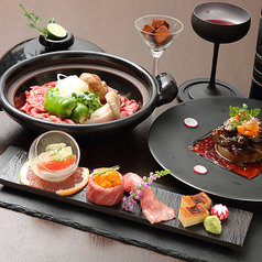 色とりどりなお料理の数々 完全個室完備