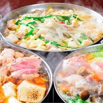 もつ鍋、鶏塩鍋などお鍋の種類が豊富！！