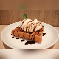 こだわり米粉のワッフル