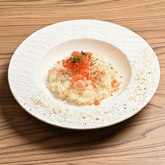 サーモンととびこのチーズリゾット