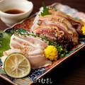 料理メニュー写真 知覧どり タタキ2種盛り